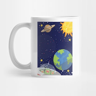 Spaceship Galaxy Mug